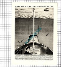 How  A Periscope Works Submarine - c.1950s Clipping / Print