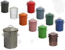 30L Litre Galvanised Metal Bin