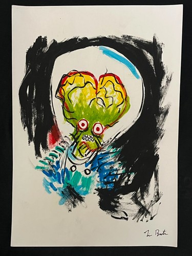 Tim burton painting - painting, drawing