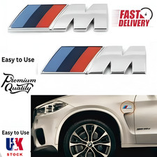 2x M Sport Emblem Chrome