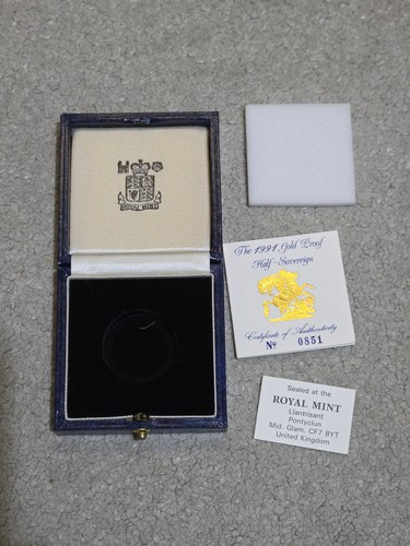 1991 royal mint - gold, proof