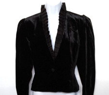 Vintage Black velvet evening