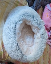 Blue Igloo Bed for Pets Cat Dog Portable Soft Warm Cushion Bed