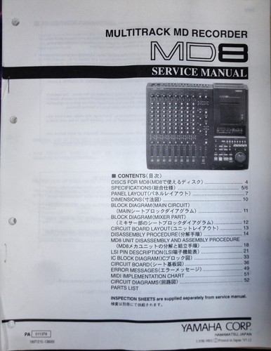 Yamaha md8 multitrack recorder - multitrack,