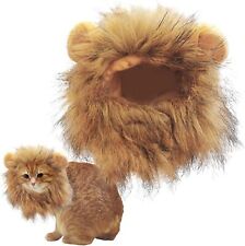 Cute Lion Mane Cat Wig Small Dog Cat Costume Lion Mane Wig Cap Hat for Cat Dog