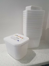 15x 2.45L Half Size Napoli Scoop Ice Cream Tub Container & Lid