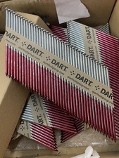 120 X Galvanised Ring Nails 3.1 x 90mm Air Framing Nailer Gun Collated Int + Ext