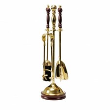Polished brass wooden - polished, four