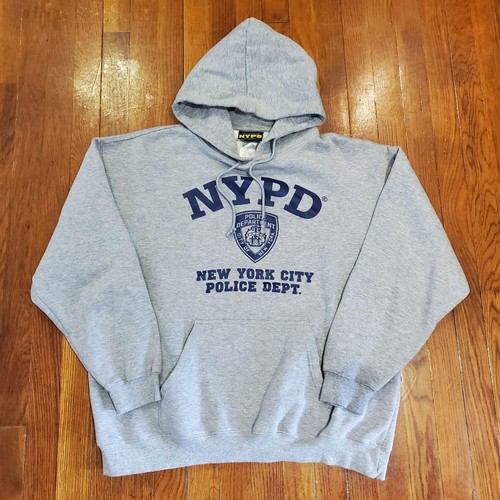 Nypd hoodie mens gray - nypd,