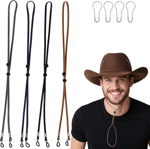 Pieces leather hat - 4,