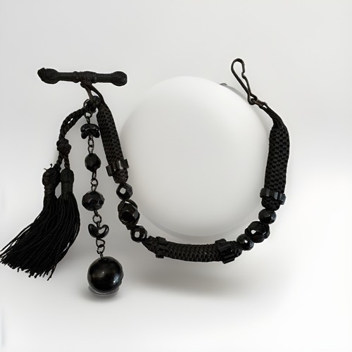 Victorian watch chain mourning - victorian,