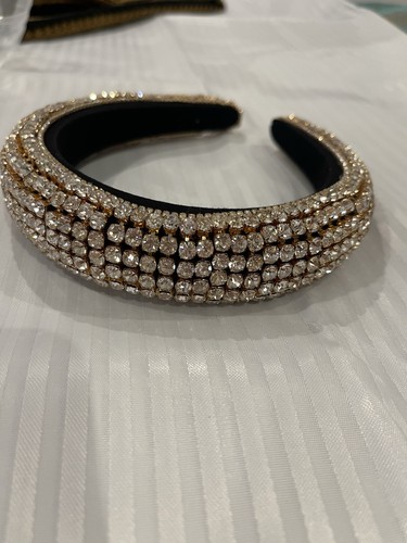 Zara gold tone rhinestone - gold,