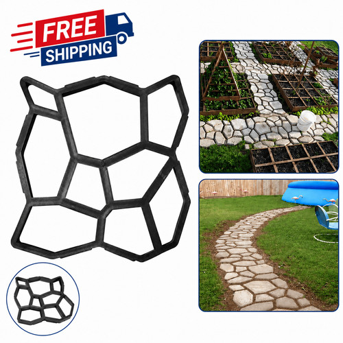 Garden paving mould - garden, 35x35cm