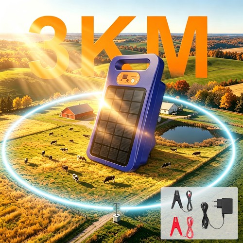 Solar electric fence energiser - fence,