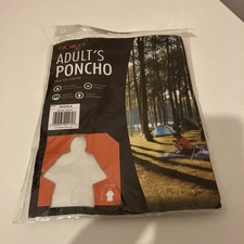Adult Poncho with Hood  Clear