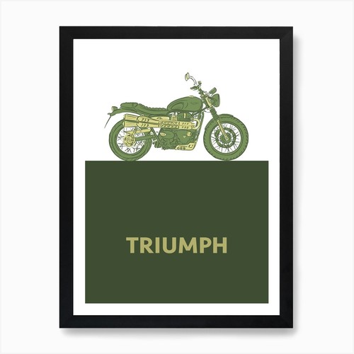 Motorbike triumph scrambler - motorbike,