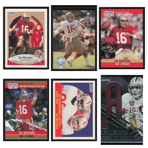 Joe montana card football - montana, 6