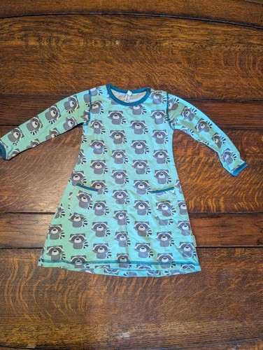 Maxomorra girl raccoon dress - girl's,