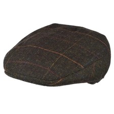 Childrens Flat Cap Olive Green