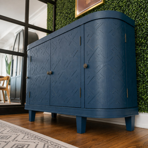 Vintage blue sideboard - vintage,