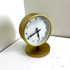 Modern Gold Metal Table Clock