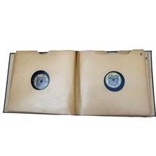 Antique Brunswick Record Album Book 78 RPM Phonograph Vintage Music Collection