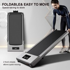 Black Flat Treadmill With