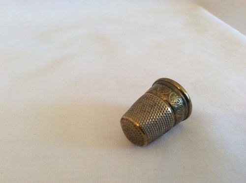 Antique brass thimble - antique,