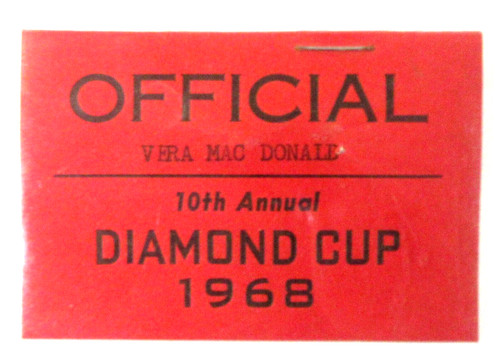 1968 diamond cup official - diamond, "official"