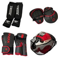 MMA RDX Kids Boxing Bundle Gloves/Pads/Ring Master HeadGuard/Knee protectors XXS