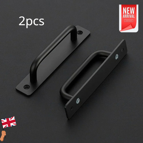 2pcs black door pull handles - door,