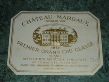 1972 CHATEAU MARGAUX PREMIER