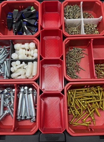Centre storage bins for - bins,