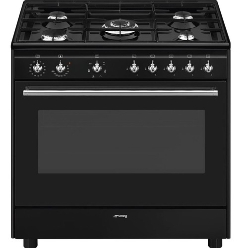 Smeg range cooker black - smeg,