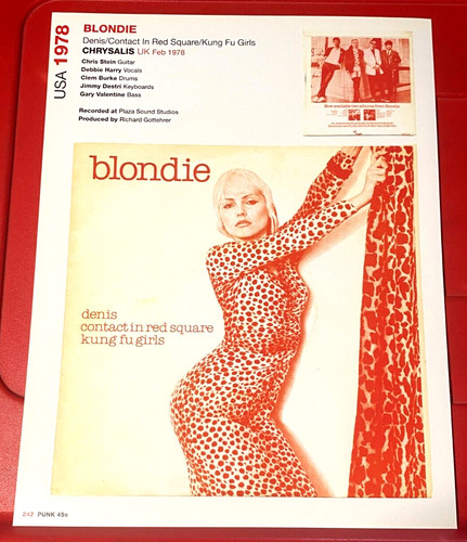 Blondie denis record cover - blondie,