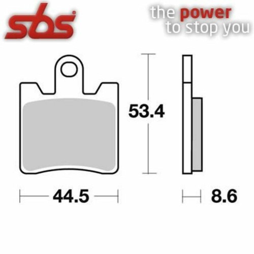 Pair brake pads sbs 740 - brake,