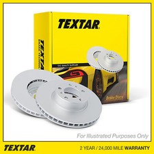 2x Brake Discs Vented For BMW 4 Series G26 420d Mild-Hybrid xDrive Textar Rear