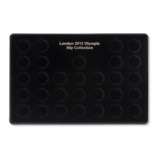 50p coin black - black, clear
