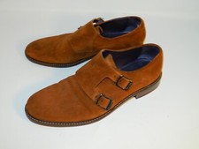 Ted Baker Kartor 3 Brown suede  Double Monk Strap Shoes Size  9