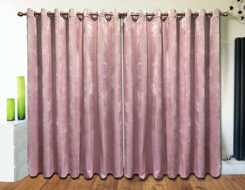 Plain velvet curtains - plain,
