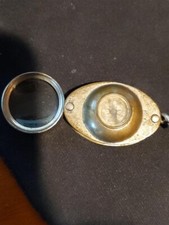 Vintage Compass Magnifier  Fob