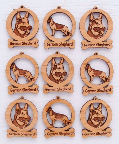 German shepherd mini ornaments - shepherd,