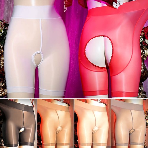 Ladies sexy sheer - shiny, high
