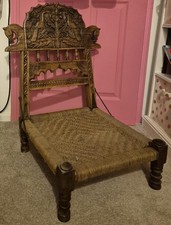 Antique Indian Hand-Carved