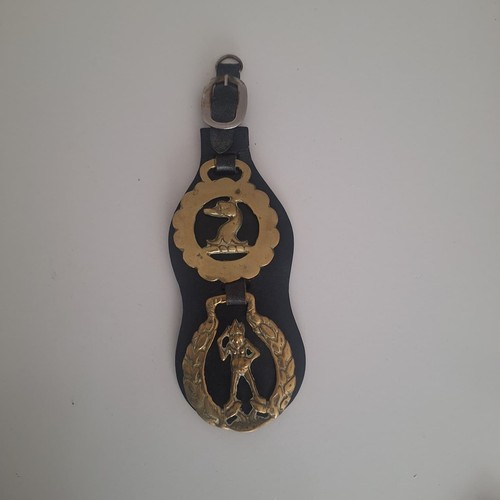 Vintage english brass horse - brass,