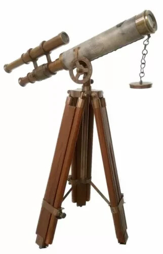 Nautical floor telescope - nautical, w/