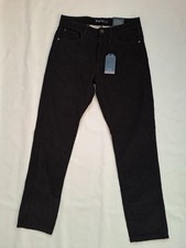Ben Sherman Mens Black Cord Jeans /  Trousers Slim Fit Size 32R New
