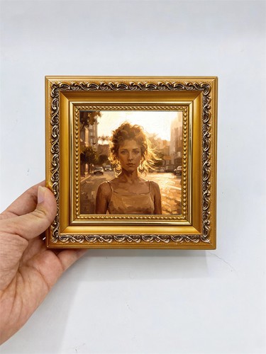 Hand painted city - hand,