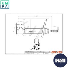 SHOCK ABSORBER DP1610.10.0022 FOR PEUGEOT PARTNER/Platform/Chassis/TEPEE/Box