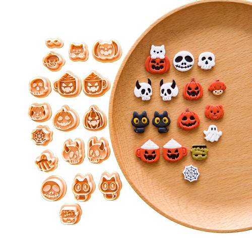 Mini halloween polymer clay - polymer,
